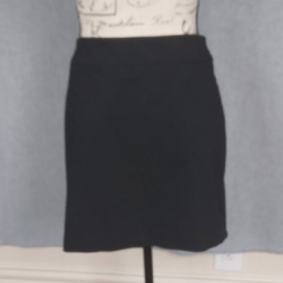 Bar III | Women's Black Grommet Tie A-Line Pull On Mini Skirt | Size S - Picture 3 of 6